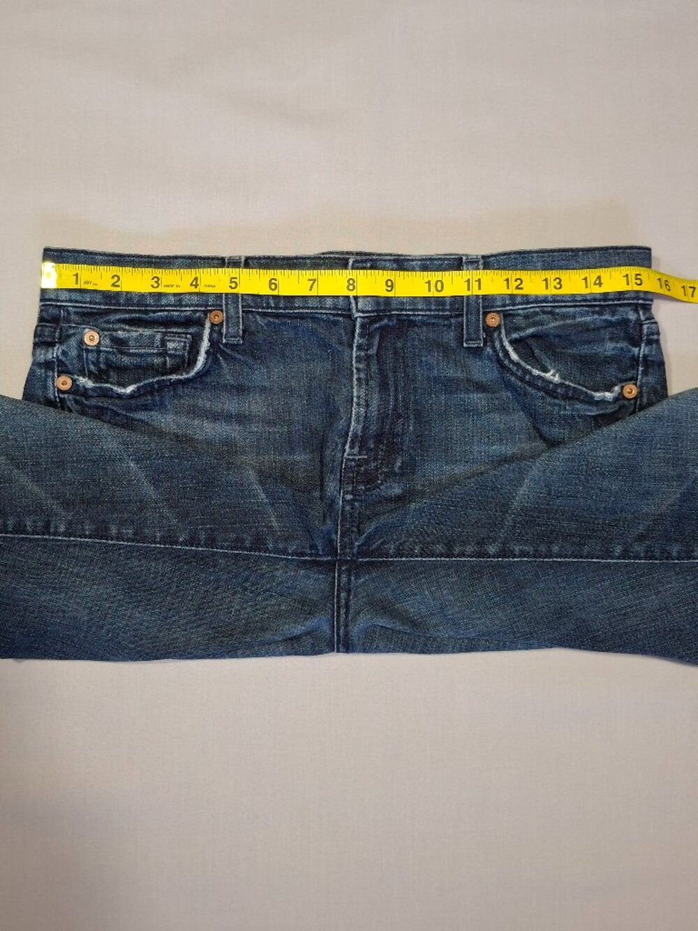 7 For All Mankind Gwenevere Skinny Jeans Womens Blue Stretch Made USA | Size 29 - Picture 8 of 14